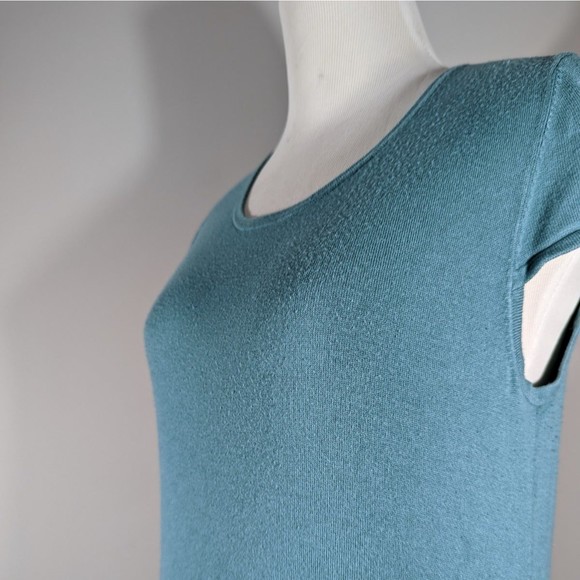 Magnolia Grace Teal Green Sienna Sweater Knit Dress Women's Size S - Picture 4 of 7